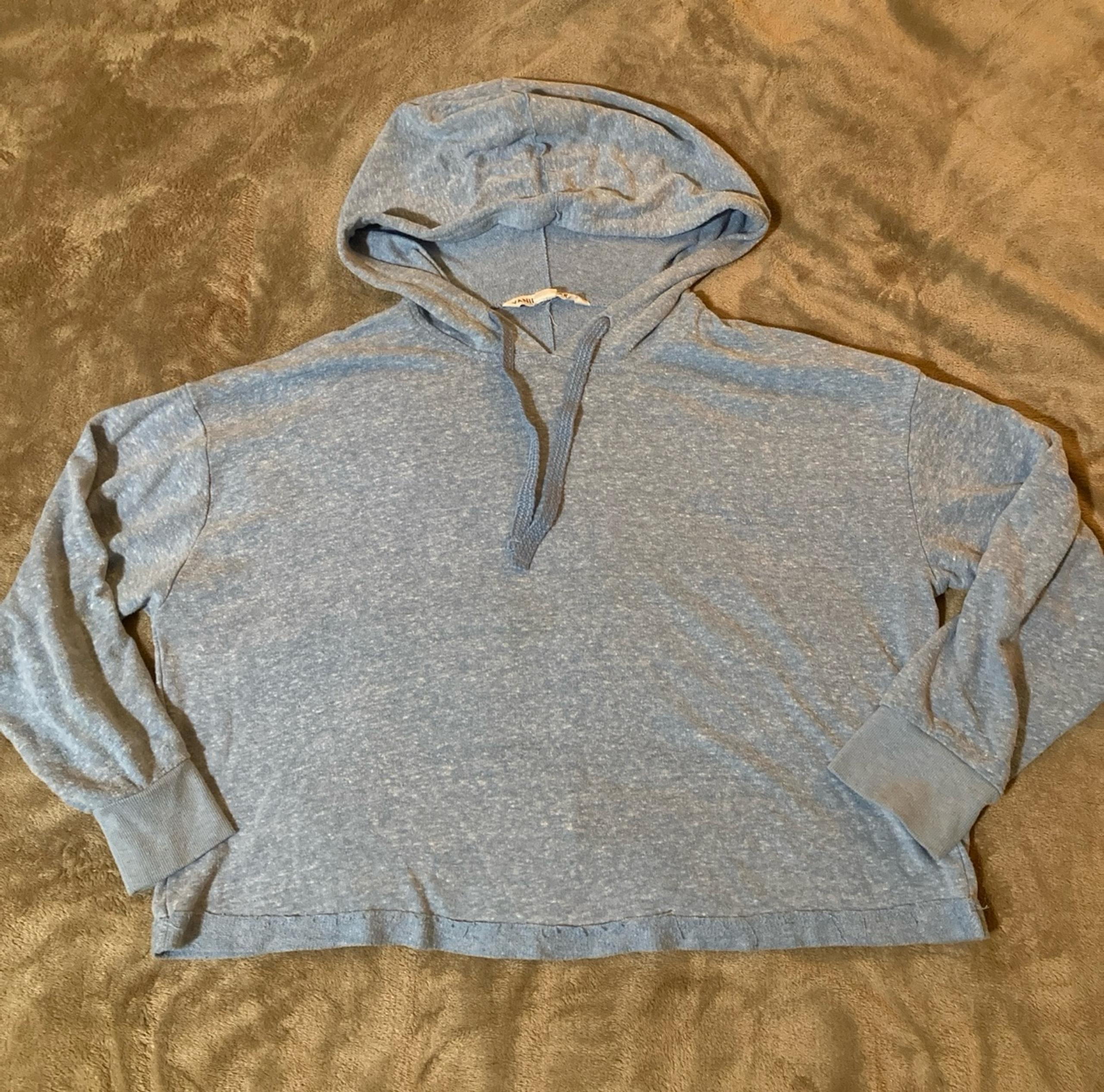 Blue cropped hoodie 1X