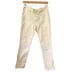 Nili Lotan Jenna Pants in Eggshell Womens 6 Cropped Raw Hem