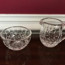 Waterford Sugar and Creamer