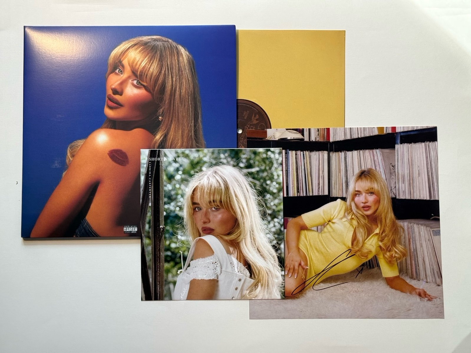 Sabrina Carpenter Short n' Sweet Signed LP Light Sky Blue Vinyl SHIPS NOW