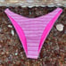 NWOT New L*Space Pique Pink Striped Cabana Bitsy Bikini Swim Bottom Beach Sun MD