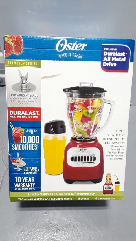 Oster Classic Series 8-Speed Blender with Smoothie Cup
