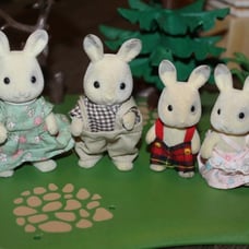 Calico Critters sylvanian families corntop rabbit family europe VHTF