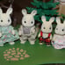 Calico Critters sylvanian families corntop rabbit family europe VHTF