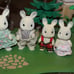 Calico Critters sylvanian families corntop rabbit family europe VHTF