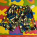80s VINTAGE OG JAMS WORLD SURFLINE CRASH ART COLLECTION SHORTS NWT