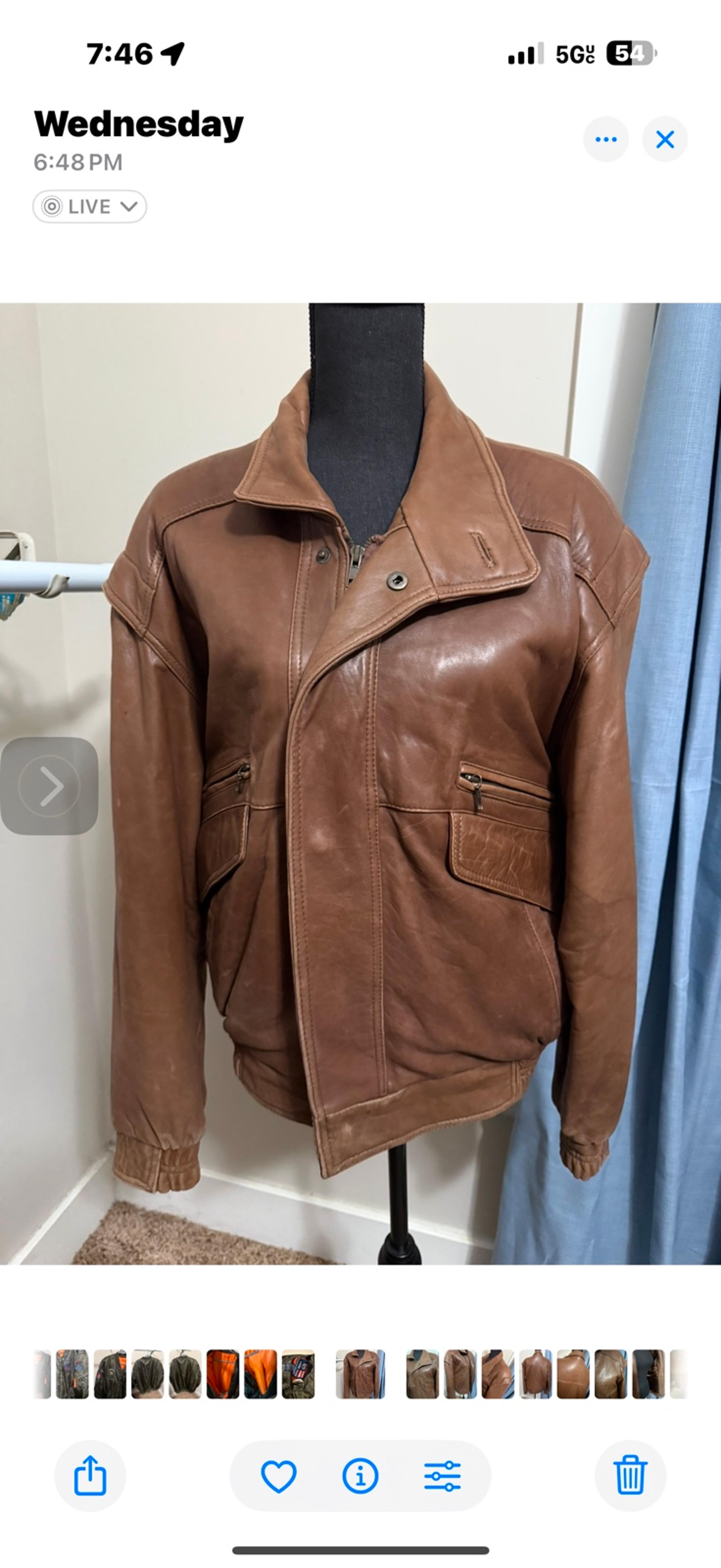 Leather Jacket 80’s Van Heusen 417