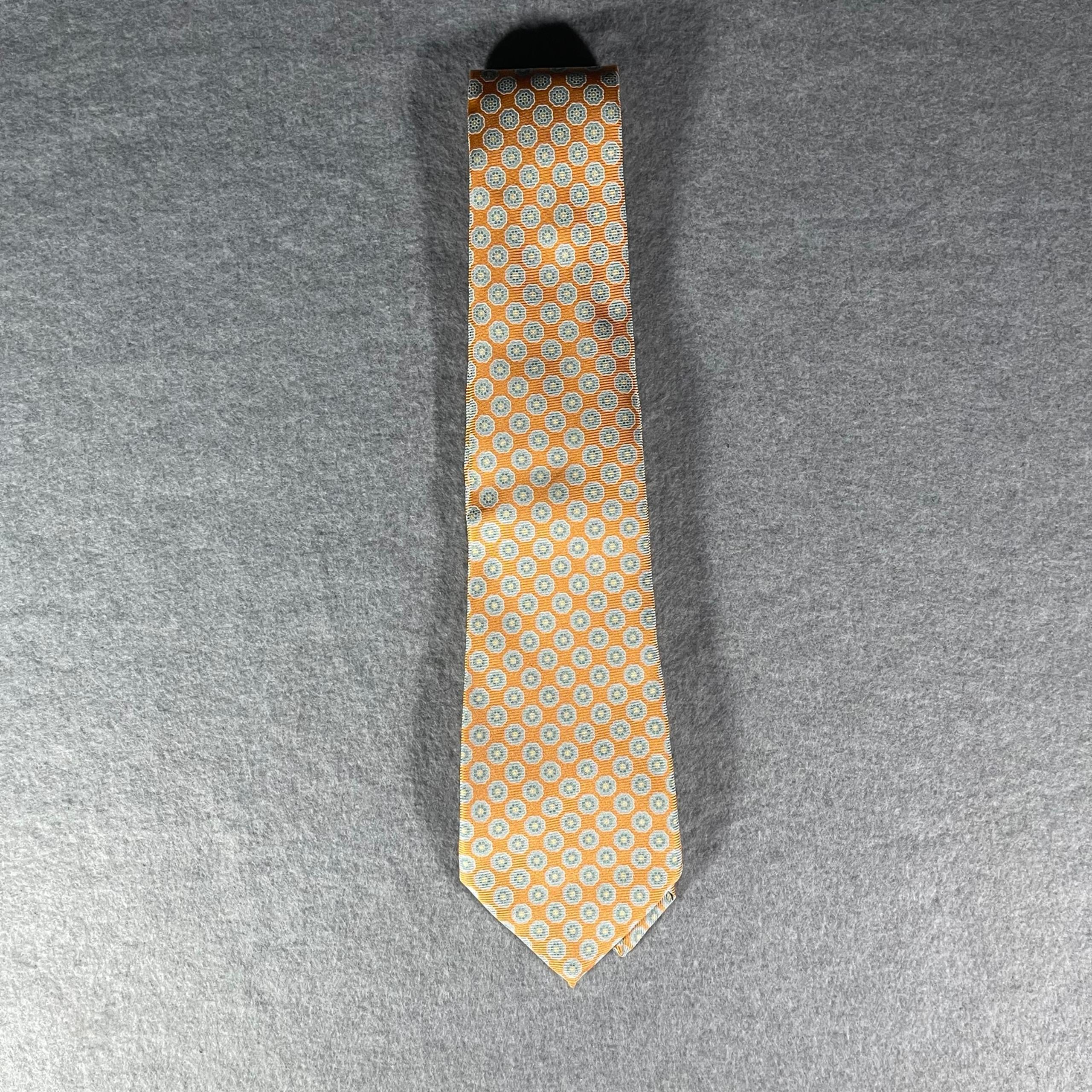 Kiton Napoli men’s orange tie