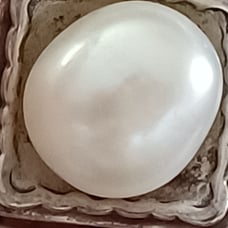 SILPADA STERLING SILVER - LARGE GENUINE PEARL RING- SZ7