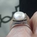 SILPADA STERLING SILVER - LARGE GENUINE PEARL RING- SZ7