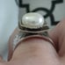 SILPADA STERLING SILVER - LARGE GENUINE PEARL RING- SZ7