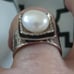 SILPADA STERLING SILVER - LARGE GENUINE PEARL RING- SZ7