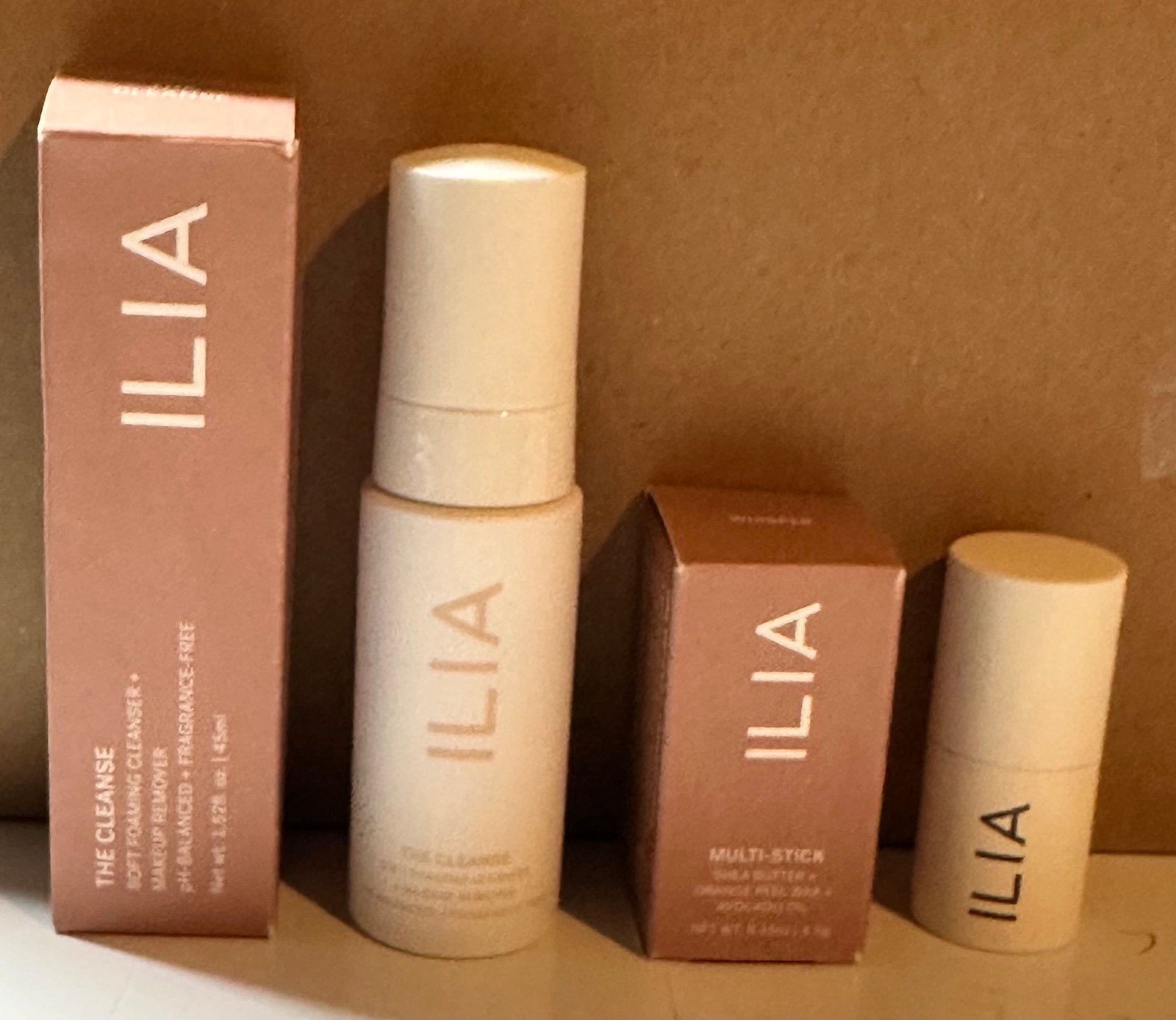 ILIA Multi-Stick (Whisper) .15oz - ILIA The Foaming Cleanser 1.25oz. +SAMPLES