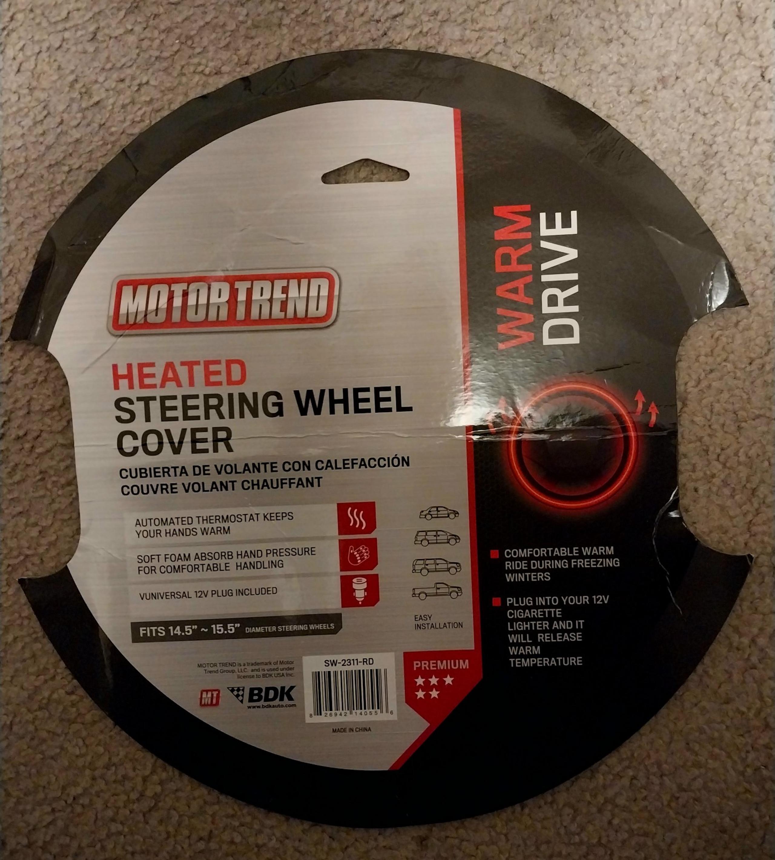 Motor Trend Heated Steering Wheel Cover
