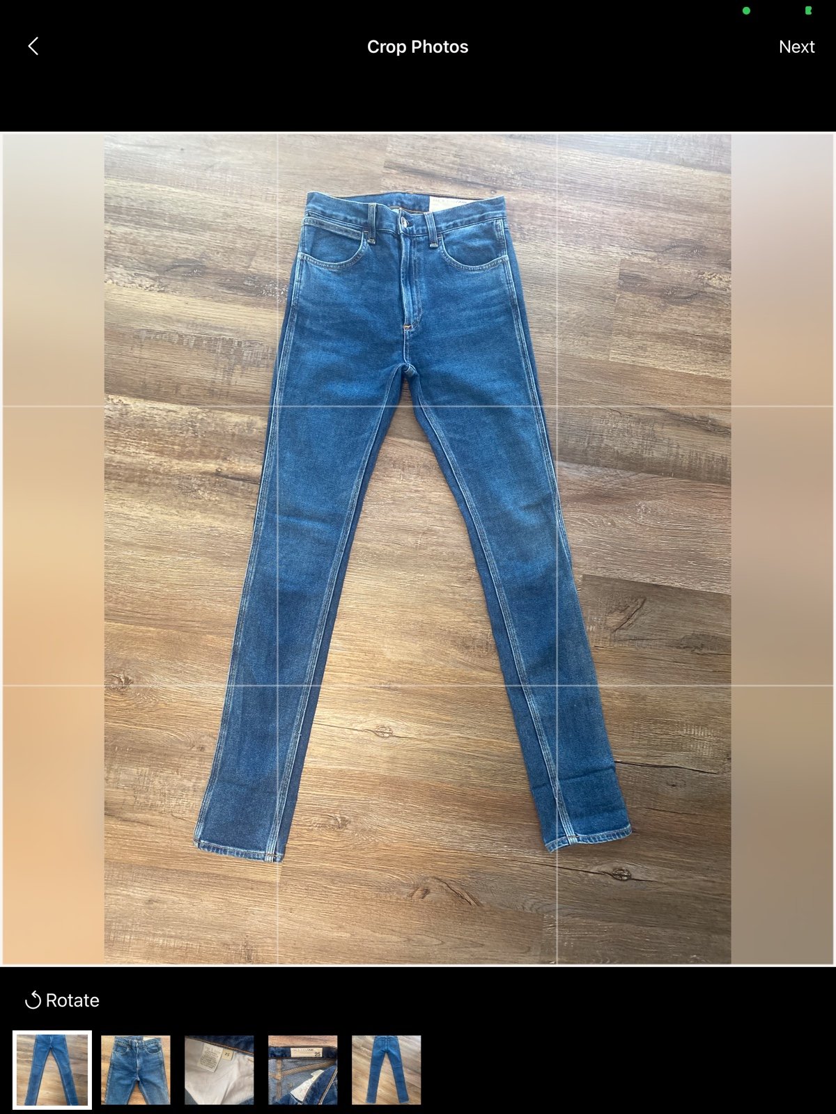 Rag & Bone medium wash straight leg jeans 25 EUC