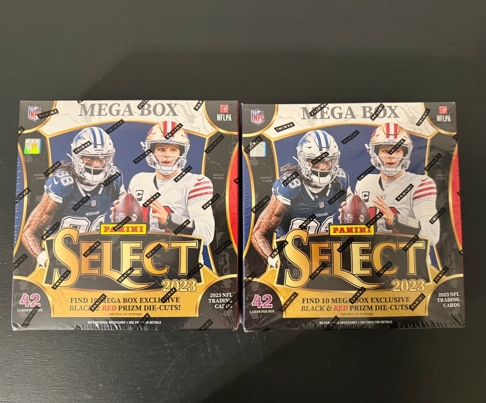2023 Panini Select Football Mega Box (Black and Red Prizm Die-Cuts) 2 Pack