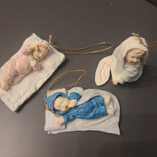 Ashton Drake baby doll ordaments