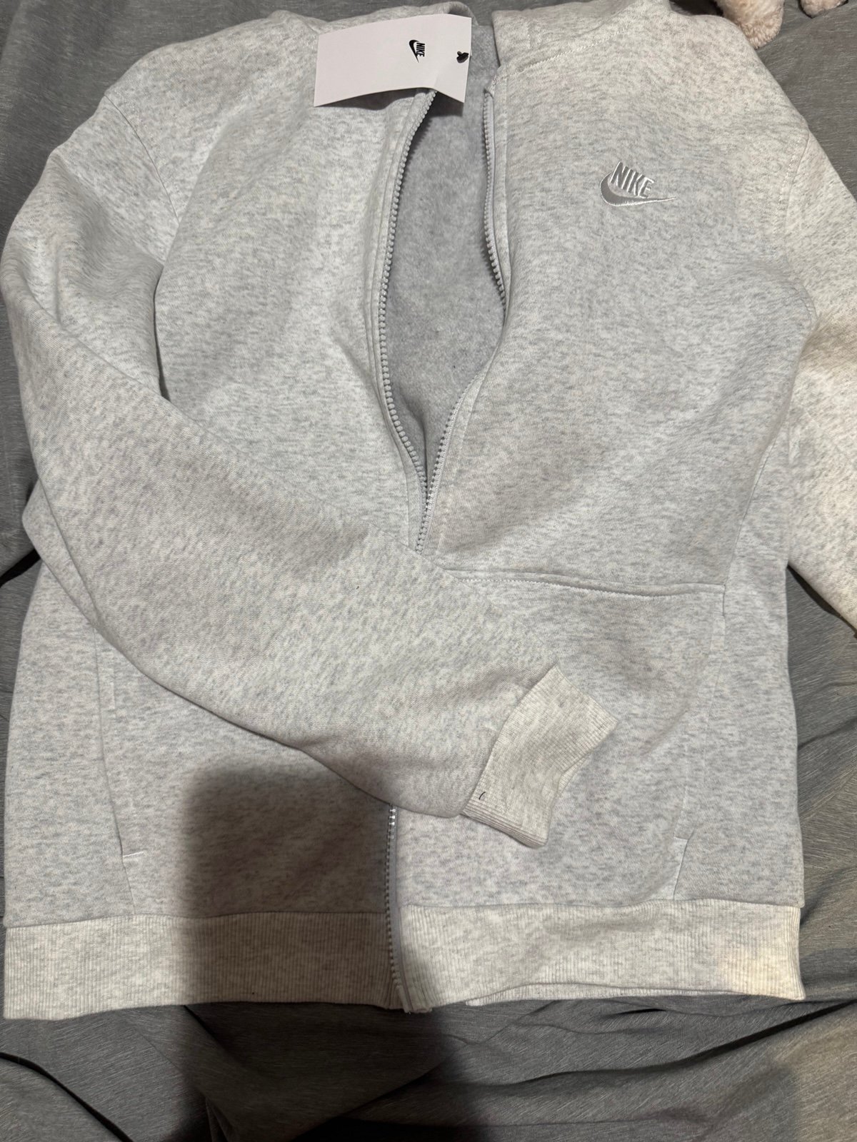 Nike Gray Zip-Up Hoodie