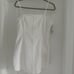 Zara white jean minidress, size M, side zip up, new with tags