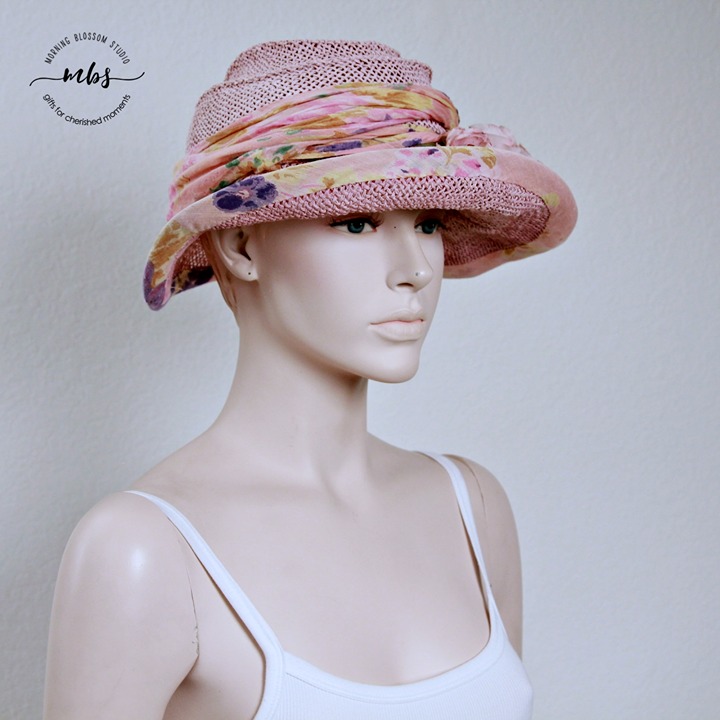 Barbara Ellen Floral Ribbon Sun Hat