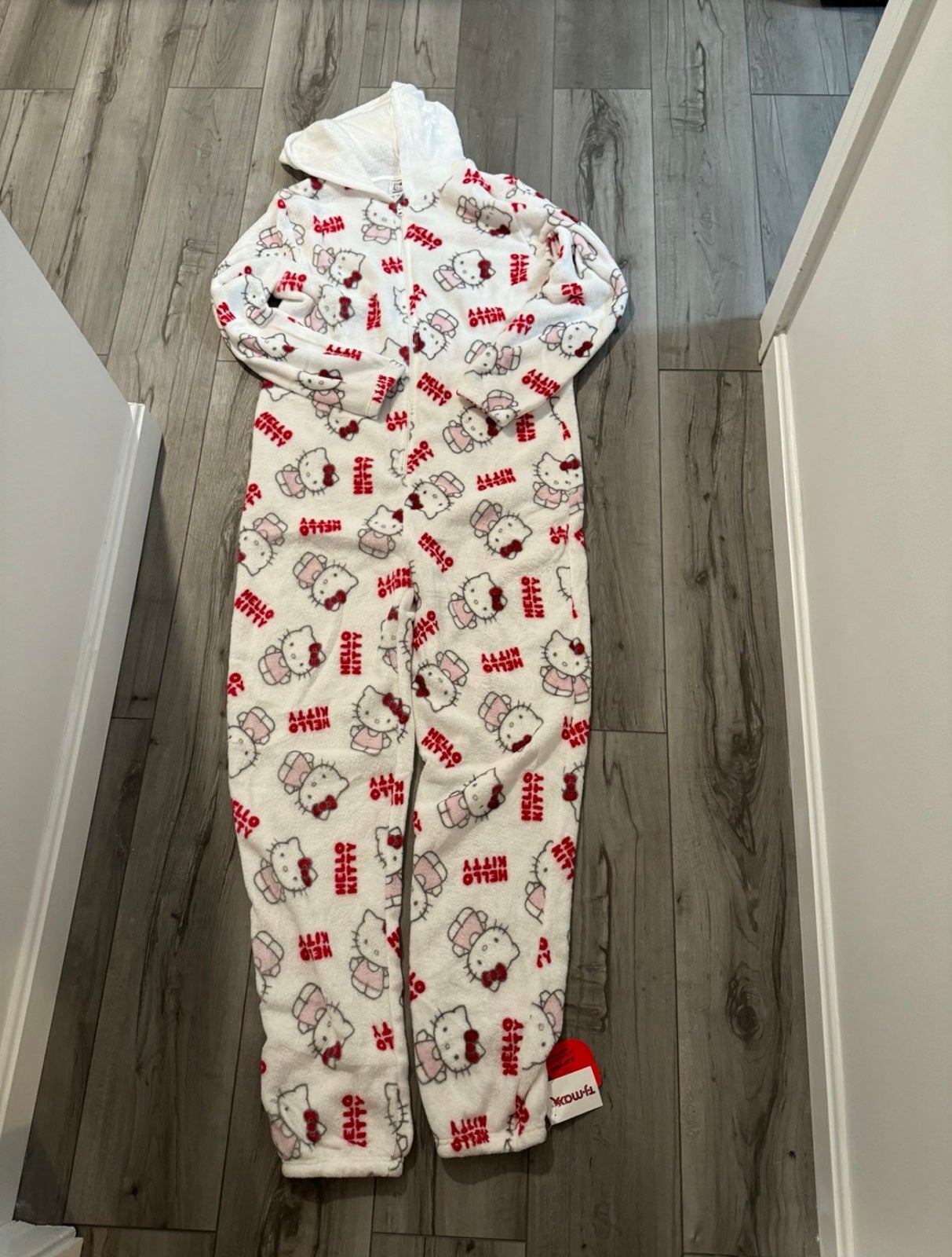 Hello Kitty Pajama Onesie Size Large