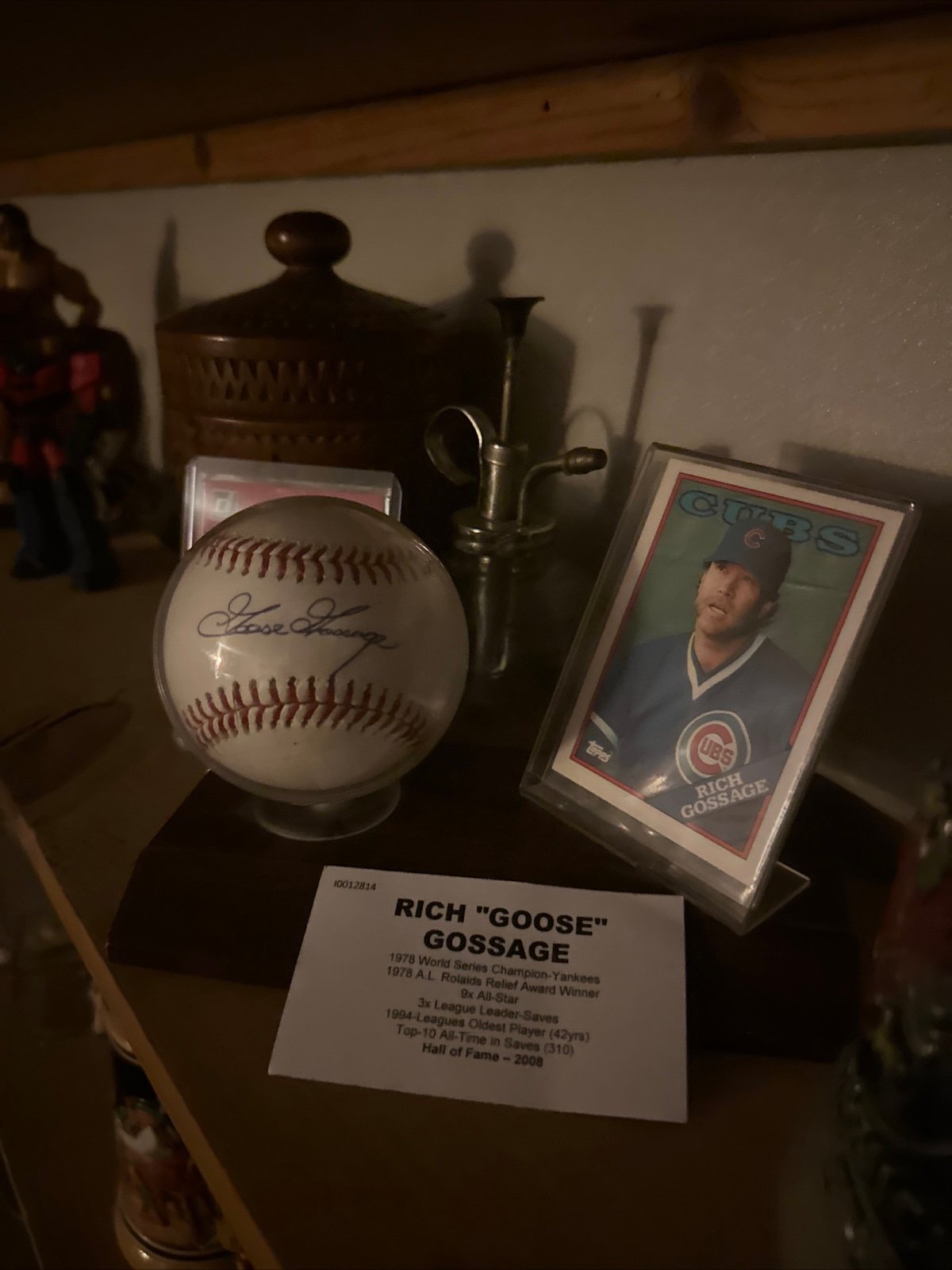 Goose Gossage autographed, baseball