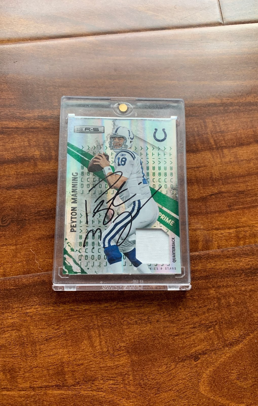 Peyton manning autographed card