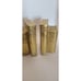 Pair of Gold Leaf Faux Book Bookends 6.5 Vintage