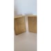 Pair of Gold Leaf Faux Book Bookends 6.5 Vintage