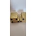 Pair of Gold Leaf Faux Book Bookends 6.5 Vintage