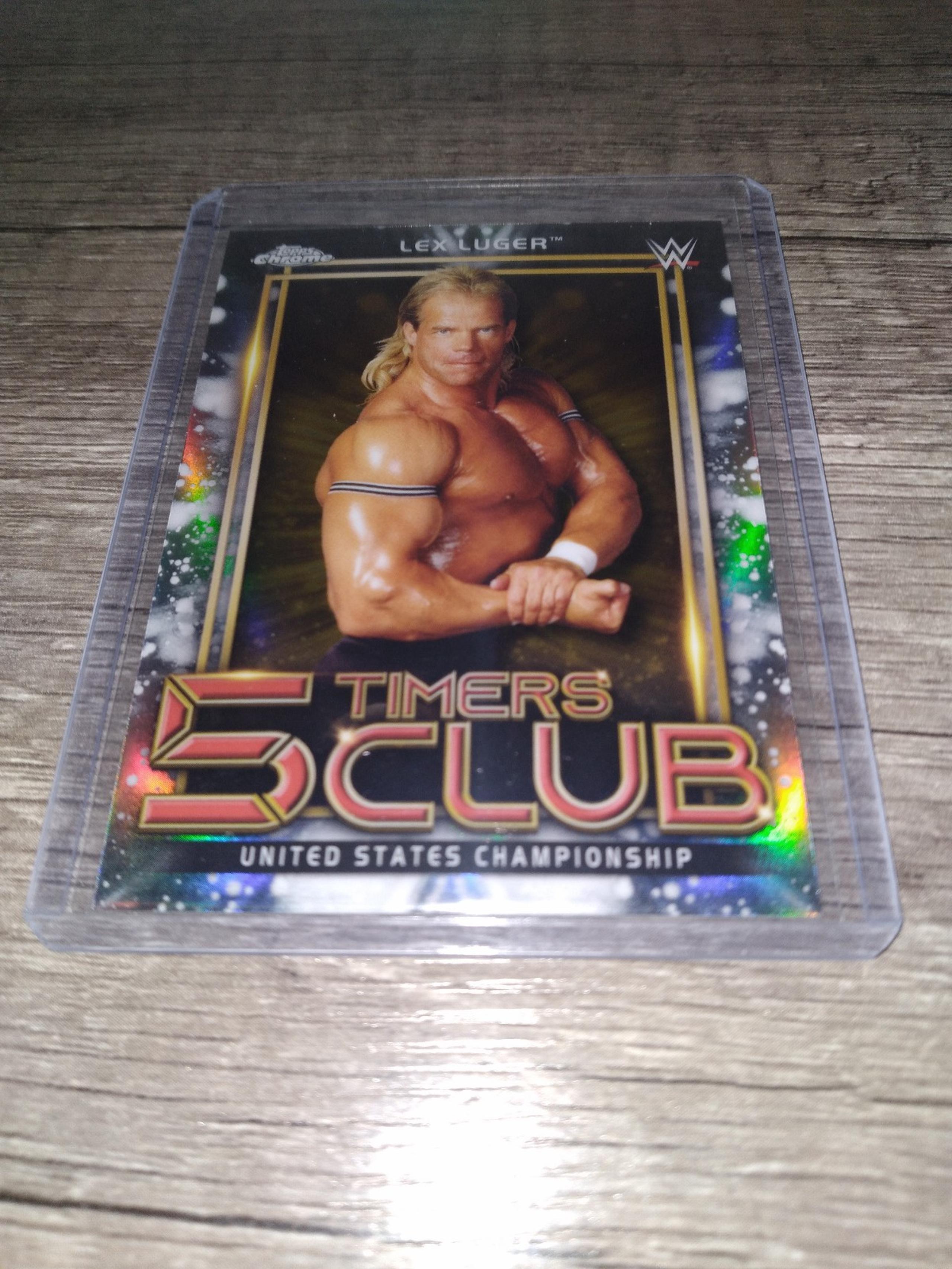 Lex Luger 2021 Topps 5 Timers Club WWE Wrestling Card