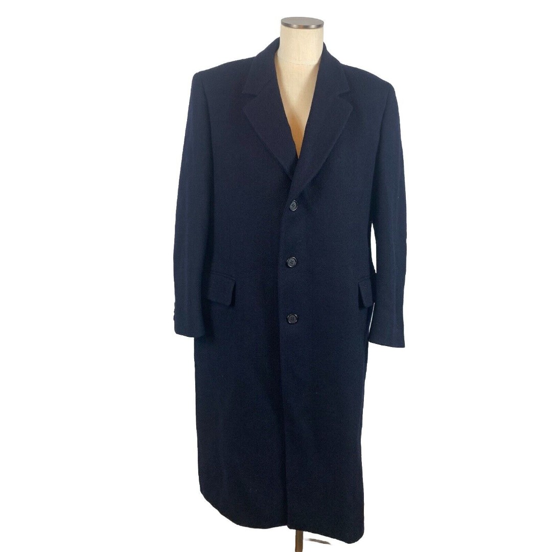 Larrimor's Pittsburg, PA Navy Long Heavy Peacoat Made in the USA Coat