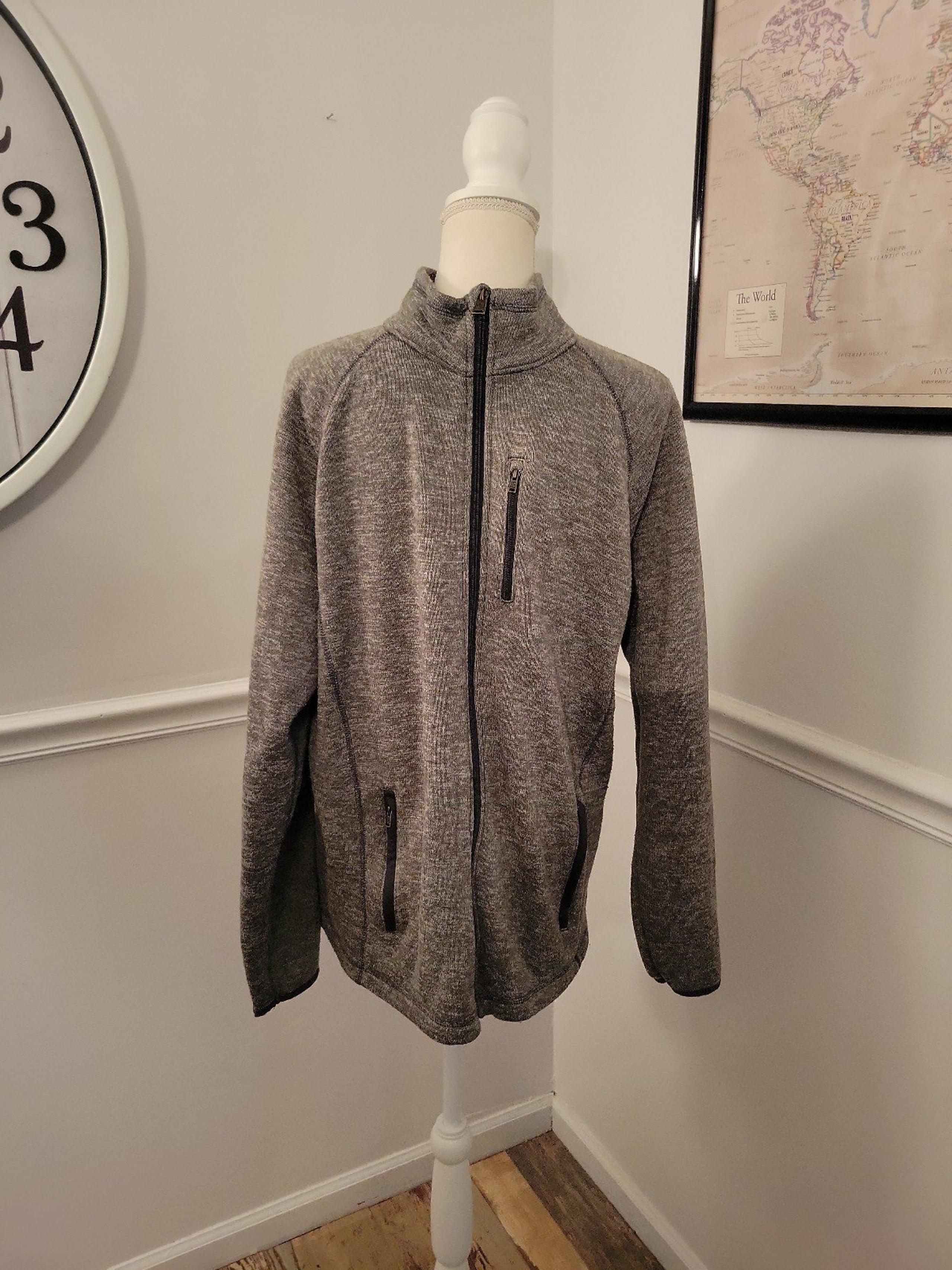 Swiss Tech Jacket Grey Mens Large