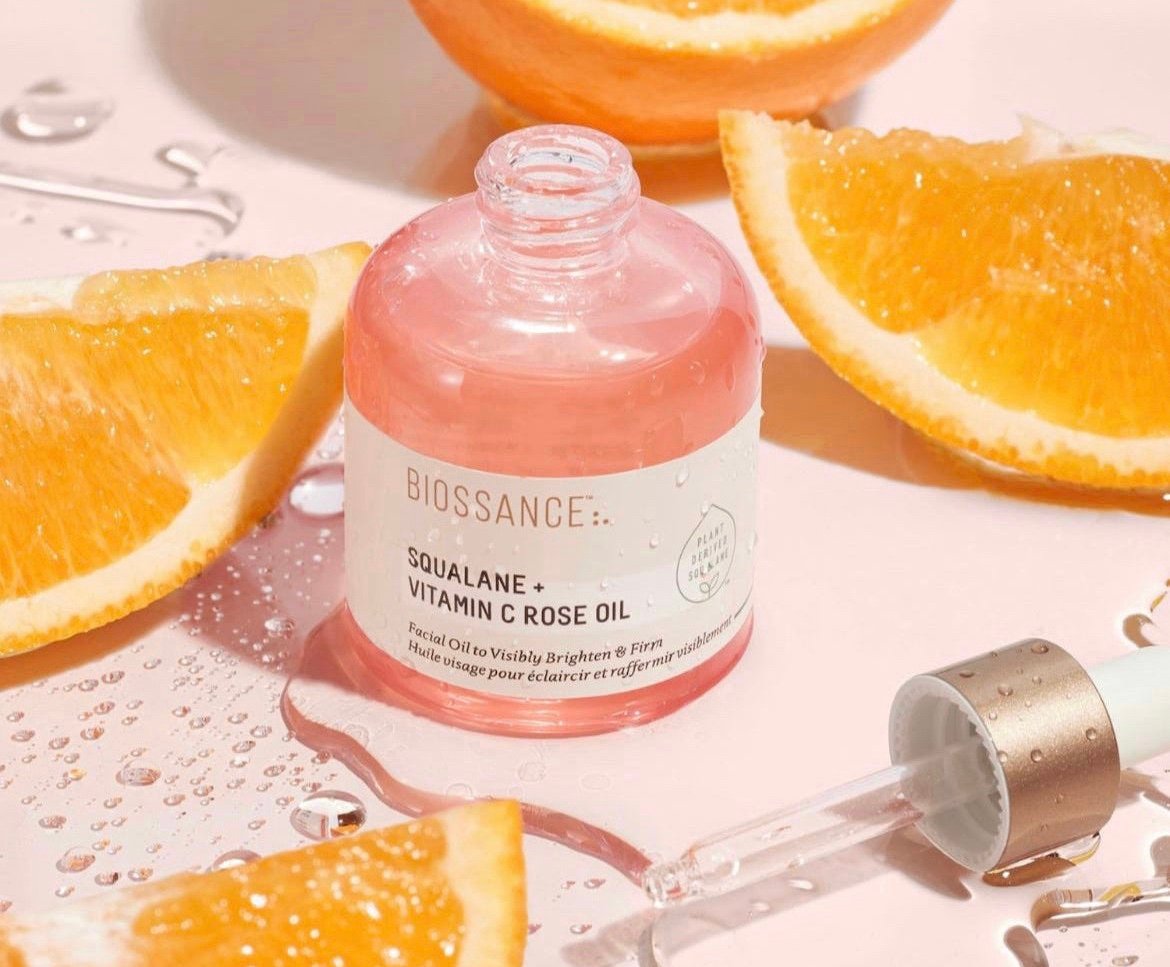 Biossance Squalane + Vitamin C Rose Firming Oil