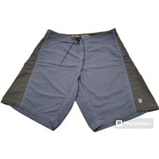 KUHL Men's Mutiny Board Short Blue/Black size 40 Lightweight Pool Beach Nylon