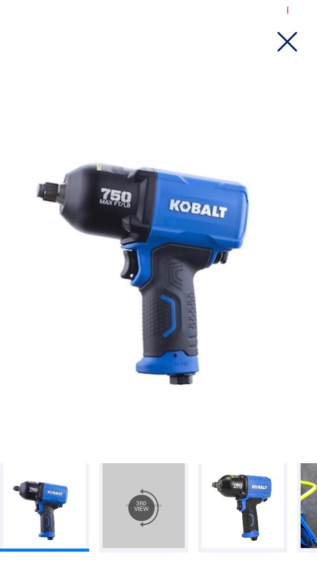 Kobalt 0.5-in 750-ft Air Impact Wrench