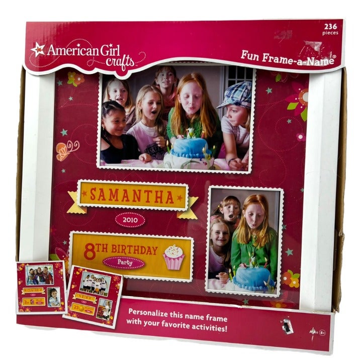 American Girl Crafts Fun Frame-A-Name Personalized Picture Frame 236-Piece Set