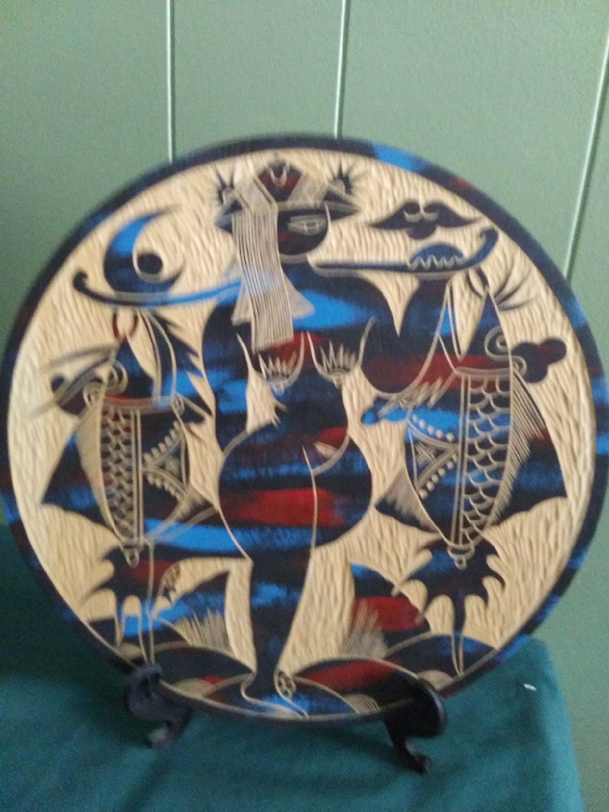 Hand Carved Plate