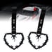 NEW 2PCS BARBED WIRE BLACK JDM TSURIKAWA RING BLACK Handle Strap Drift Charm