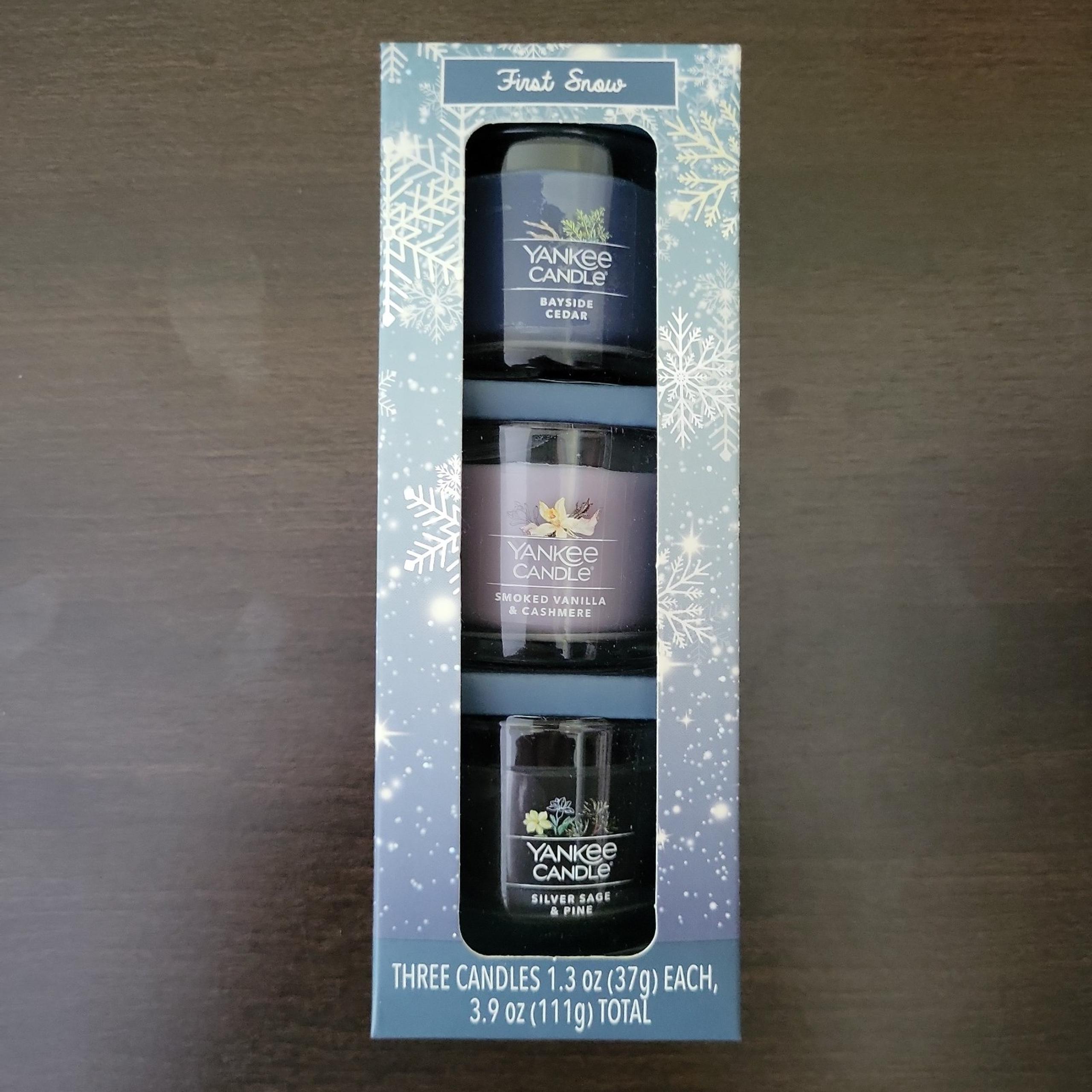 Yankee Candle First Snow Set of 3 (NWT)