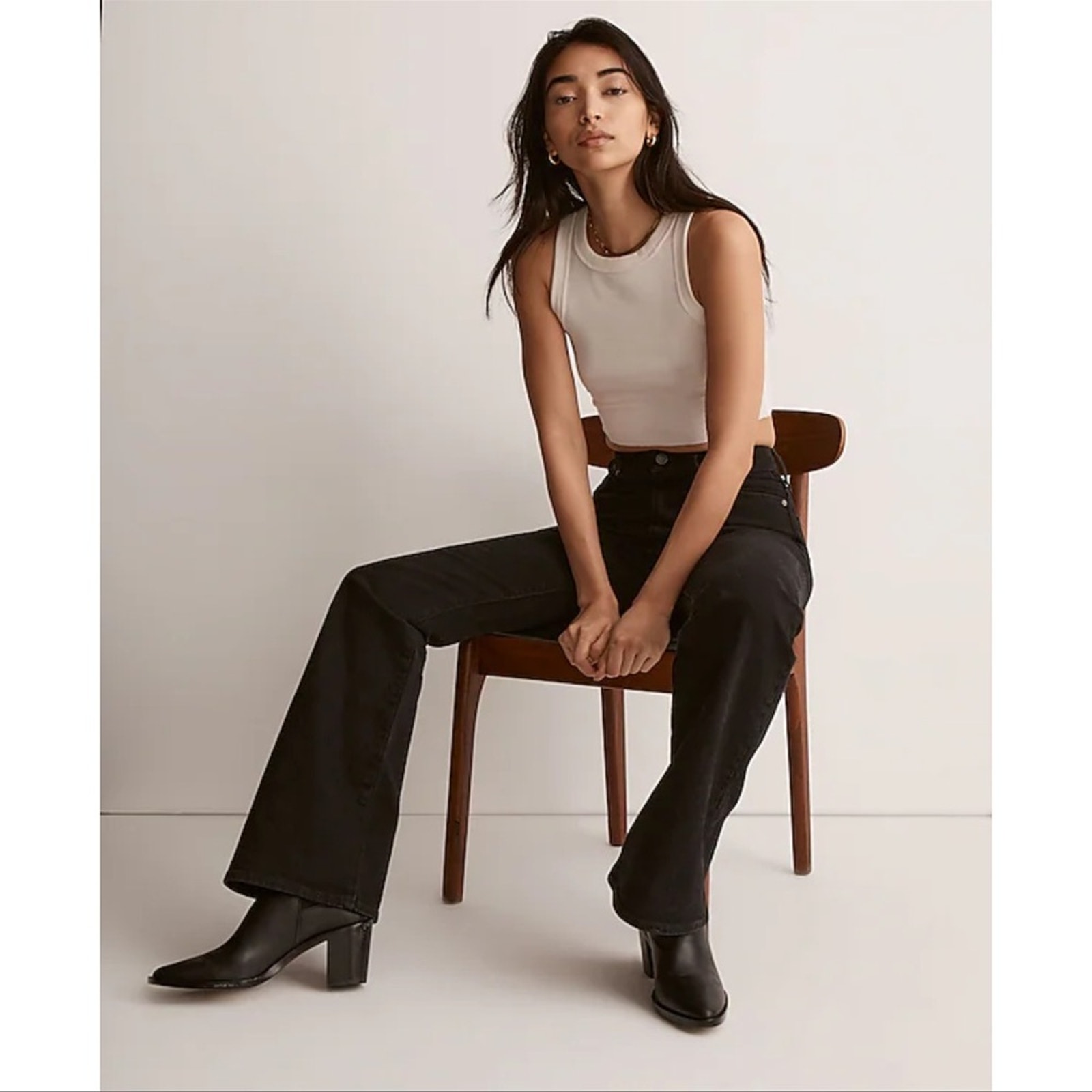 MADEWELL The Vintage Flare Jean In Black