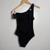 NWT Massimo Dutti Black One Piece Open Back Swimsuit Size Small