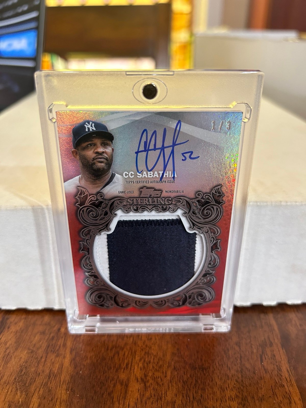 2021 Topps Sterling Jumbo Auto CC Sabathia 1/3