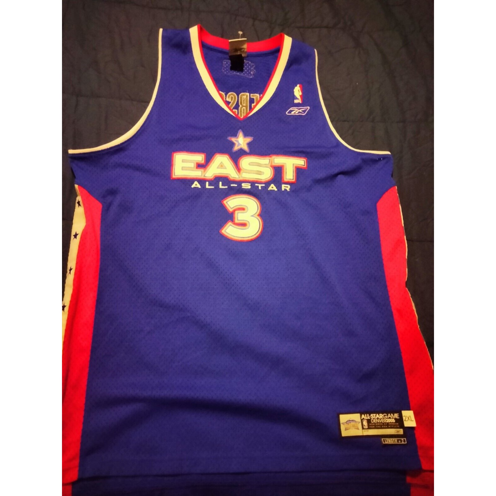 Reebok 2005 NBA All Star Allen Iverson Jersey 2XL New With Tags Vintage