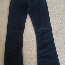 Rag & Bone blue 10 inch crop flare Jean