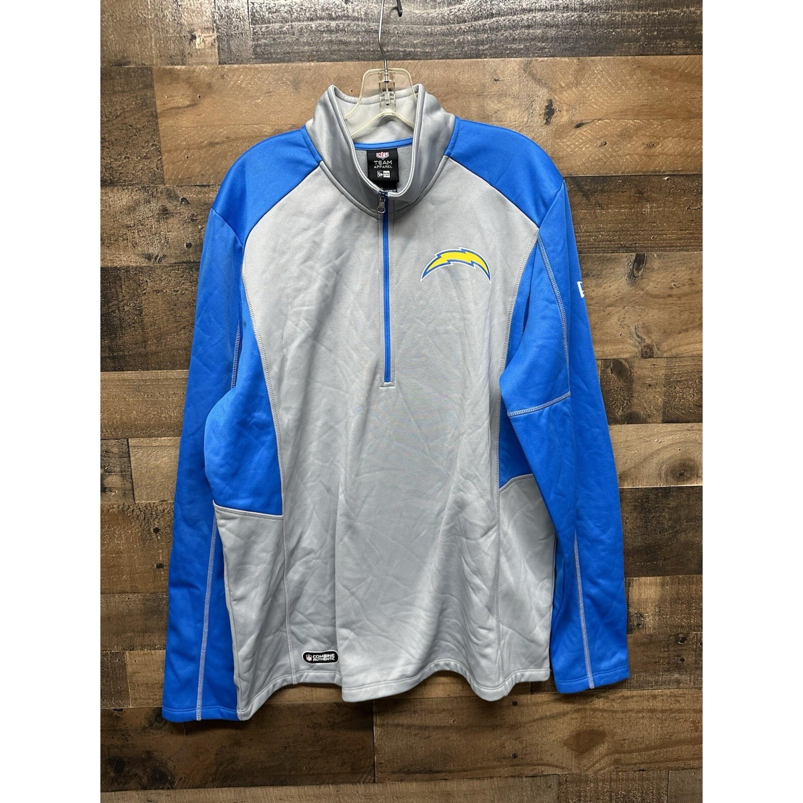 NWT NFL Team Apparel Men's 1/4 Zip Chargers Pullover Jacket Size X-Large