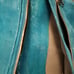 Ann Taylor Marine Blue Embossed Leather Fold Over Clutch Excellent Condition New