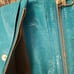 Ann Taylor Marine Blue Embossed Leather Fold Over Clutch Excellent Condition New