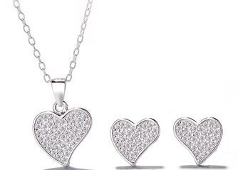 Sterling Silver Small Heart Pendant and