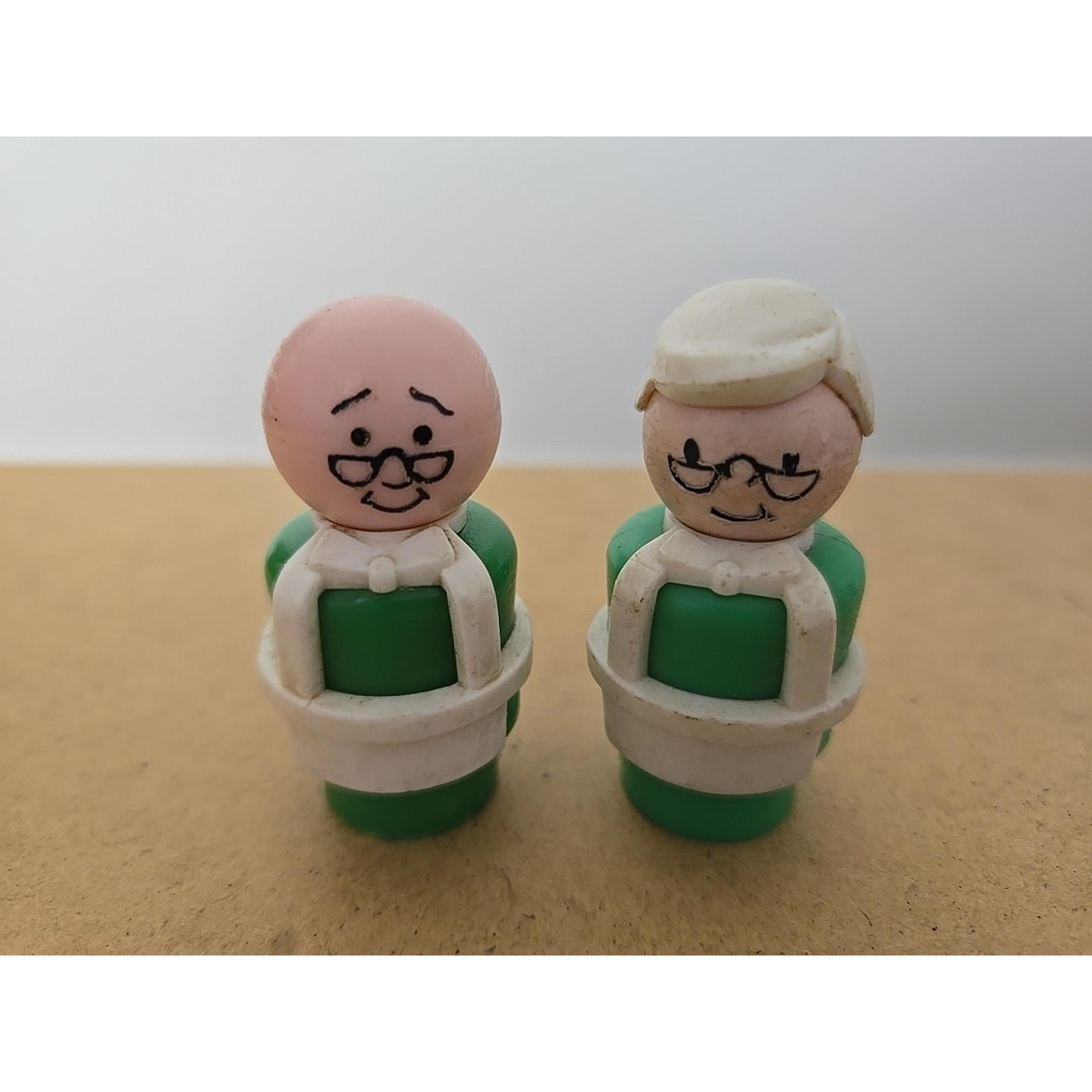 Vintage Fisher Price Little People Sesame Street Lot Mr & Mrs Hooper Pair Set